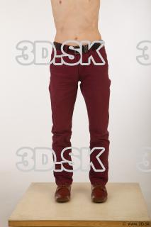 Leg red trousers brown shoes of Sidney 0001
